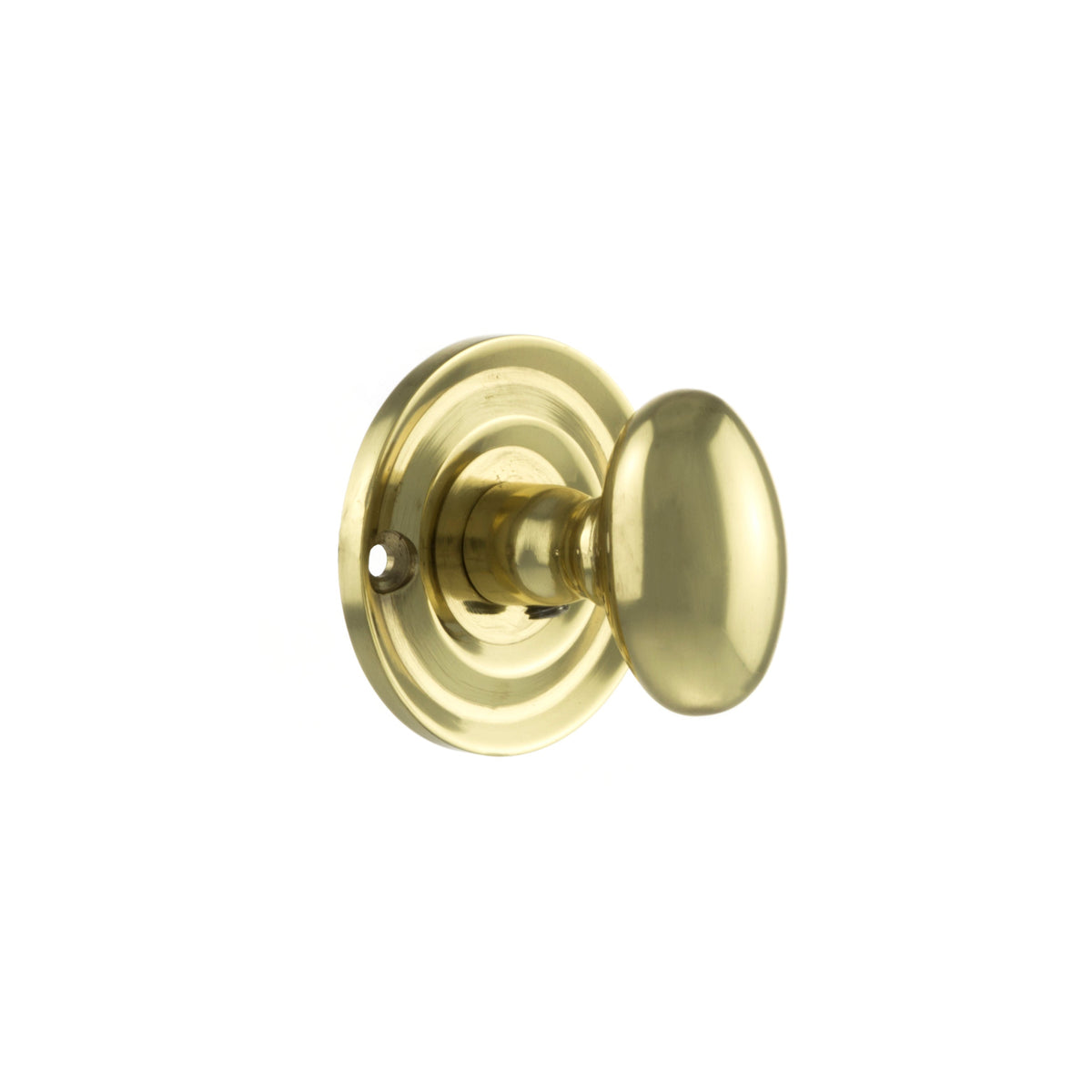 Old English Solid Brass Oval WC Turn and Release - Polished Brass - Default