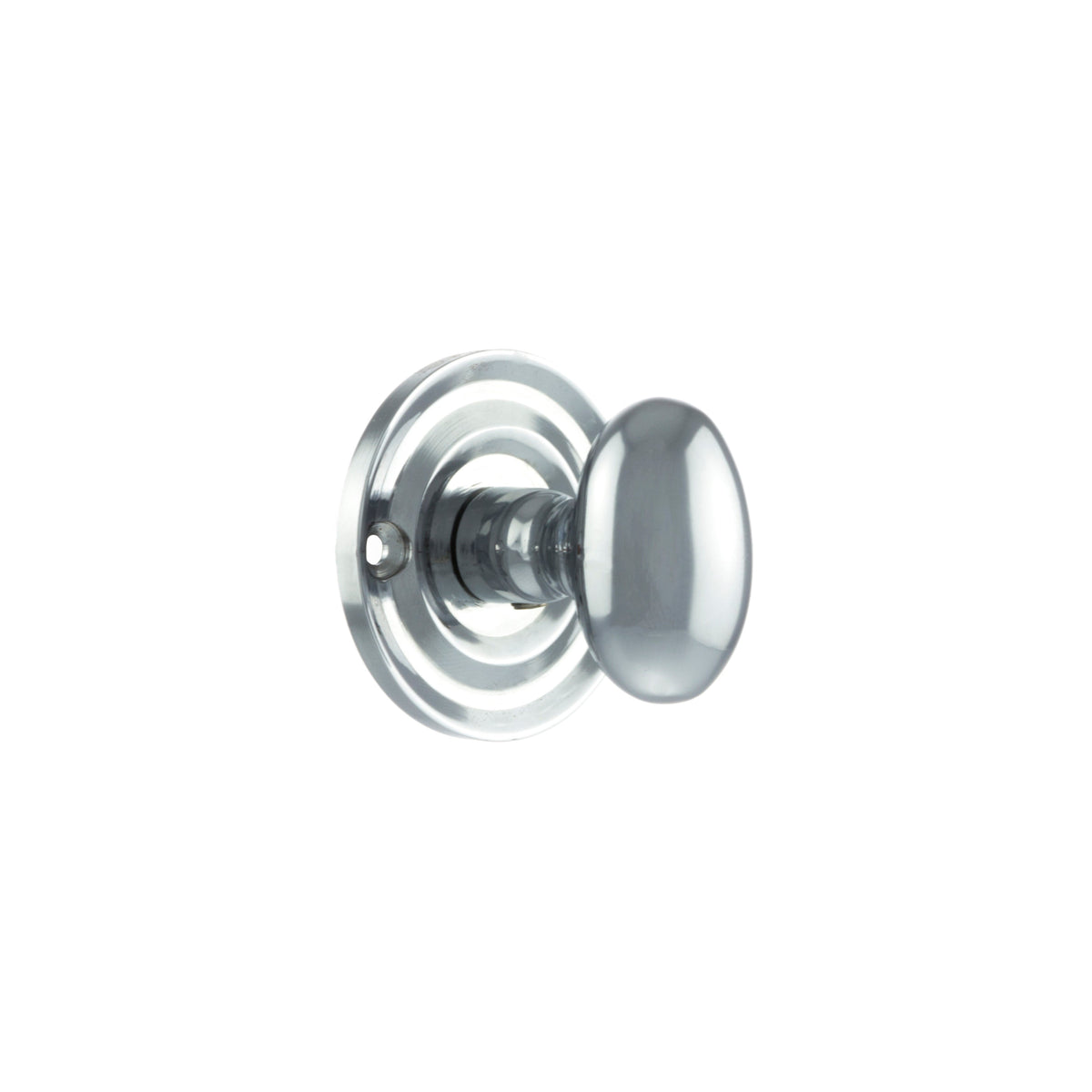 Old English Solid Brass Oval WC Turn and Release - Polished Chrome - Default