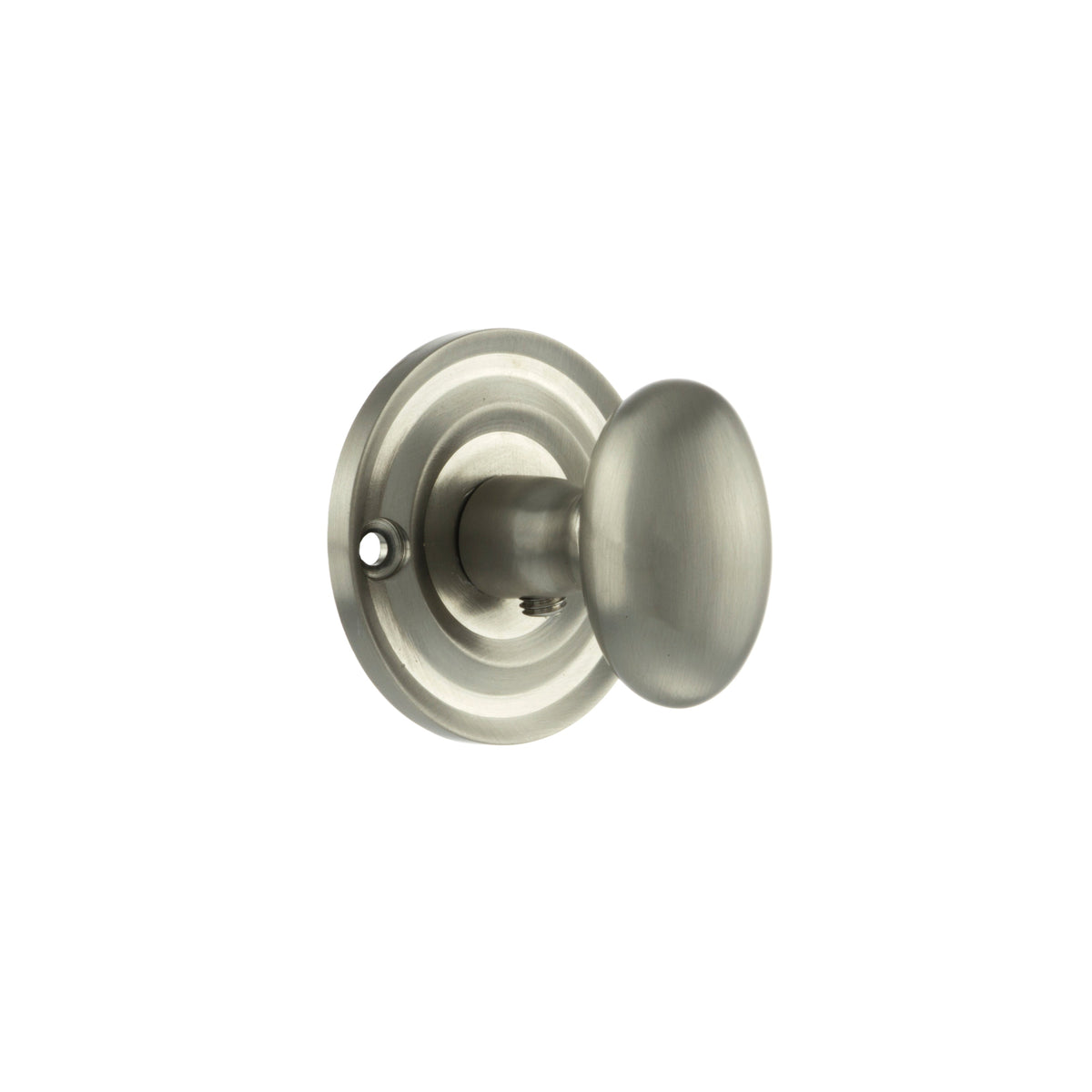 Old English Solid Brass Oval WC Turn and Release - Satin Nickel - Default
