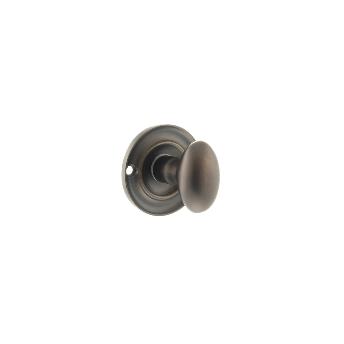 Old English Solid Brass Oval WC Turn and Release - Urban Dark Bronze - Default