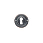 Old English Solid Brass Open Key Hole Escutcheons - Antique Copper - Default