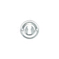 Old English Solid Brass Open Key Hole Escutcheons - Polished Chrome - Default