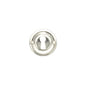 Old English Solid Brass Open Key Hole Escutcheons - Polished Nickel - Default