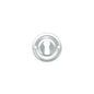 Old English Solid Brass Open Key Hole Escutcheons - Satin Chrome - Default