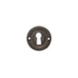 Old English Solid Brass Open Key Hole Escutcheons - Urban Bronze - Default