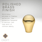 Croft - Reeded Ball Knob on Arched latch plate 6511L by Croft Ironmongery