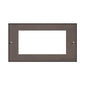 Bauhaus Range Matt Bronze Switches & Sockets, BH9 - 4 Module Euro Plate by Heritage Brass By M-Marcus