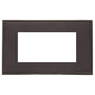 Executive Range Matt Bronze Switches & Sockets, EX9 - 4 Module Euro Plate by Heritage Brass By M-Marcus