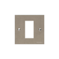 Richmond Elite Range Satin Nickel Switches & Sockets, LP5 - 1 Module Euro Plate by Heritage Brass By M-Marcus