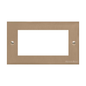 Richmond Elite Range Antique Brass Switches & Sockets, LP91 - 4 Module Euro Plate by Heritage Brass By M-Marcus