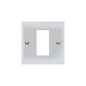 Victorian Elite Range Polished Chrome Switches & Sockets, R02 - 1 Module Euro Plate by Heritage Brass By M-Marcus