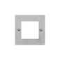 Victorian Elite Range Satin Chrome Switches & Sockets, R03 - 2 Module Euro Plate by Heritage Brass By M-Marcus