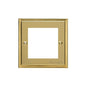Elite Stepped Plate Range Satin Brass Switches & Sockets, S04 - 2 Module Euro Plate by Heritage Brass By M-Marcus