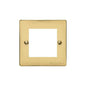 Elite Flat Plate Range Polished Brass Switches & Sockets, T01 - 2 Module Euro Plate by Heritage Brass By M-Marcus