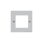 Elite Flat Plate Range Polished Chrome Switches & Sockets, T02 - 2 Module Euro Plate by Heritage Brass By M-Marcus