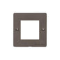 Elite Flat Plate Range Matt Bronze Switches & Sockets, T09 - 2 Module Euro Plate by Heritage Brass By M-Marcus