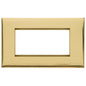 Winchester Range Polished Brass Switches & Sockets, W01 - 4 Module Euro Plate by Heritage Brass By M-Marcus