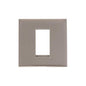 Winchester Range Satin Nickel Switches & Sockets, W05 - 1 Module Euro Plate by Heritage Brass By M-Marcus