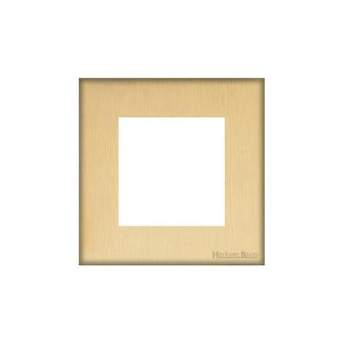 Windsor Range Matt Brass Switches & Sockets, WN40 - 2 Module Euro Plate by Heritage Brass By M-Marcus