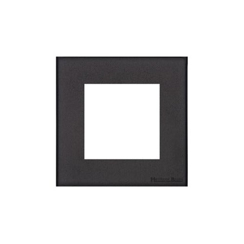 Windsor Range Jet Black (Project Finish) 2 Module Euro Plate