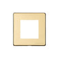 Vintage Range Polished Brass Switches & Sockets, X01 - 2 Module Euro Plate by Heritage Brass By M-Marcus