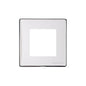 Vintage Range Polished Chrome Switches & Sockets, X02 - 2 Module Euro Plate by Heritage Brass By M-Marcus