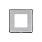 Vintage Range Satin Chrome Switches & Sockets, X03 - 2 Module Euro Plate by Heritage Brass By M-Marcus