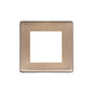 Vintage Range Antique Brass Switches & Sockets, X91 - 2 Module Euro Plate by Heritage Brass By M-Marcus