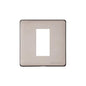 Vintage Range Aged Pewter Switches & Sockets, XAP - 1 Module Euro Plate by Heritage Brass By M-Marcus