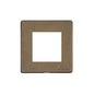 Vintage Range Rustic Brass Switches & Sockets, XRB - 2 Module Euro Plate by Heritage Brass By M-Marcus
