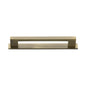 Metro Cabinet Pull Handle with Plate by M Marcus - Heritage Brass