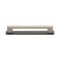 Metro Cabinet Pull Handle with Plate by M Marcus - Heritage Brass