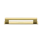 Metro Cabinet Pull Handle with Plate by M Marcus - Heritage Brass