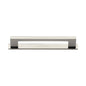 Metro Cabinet Pull Handle with Plate by M Marcus - Heritage Brass