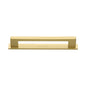Metro Cabinet Pull Handle with Plate by M Marcus - Heritage Brass