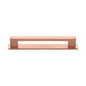 Metro Cabinet Pull Handle with Plate by M Marcus - Heritage Brass