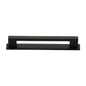 Metro Cabinet Pull Handle with Plate by M Marcus - Heritage Brass