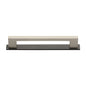 Metro Cabinet Pull Handle with Plate by M Marcus - Heritage Brass