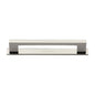 Metro Cabinet Pull Handle with Plate by M Marcus - Heritage Brass