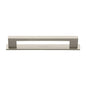 Metro Cabinet Pull Handle with Plate by M Marcus - Heritage Brass