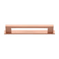 Metro Cabinet Pull Handle with Plate by M Marcus - Heritage Brass