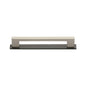 Metro Cabinet Pull Handle with Plate by M Marcus - Heritage Brass