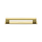 Metro Cabinet Pull Handle with Plate by M Marcus - Heritage Brass