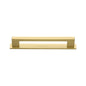 Metro Cabinet Pull Handle with Plate by M Marcus - Heritage Brass