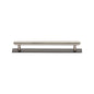 Step Cabinet Pull Handle with Plate by M Marcus - Heritage Brass