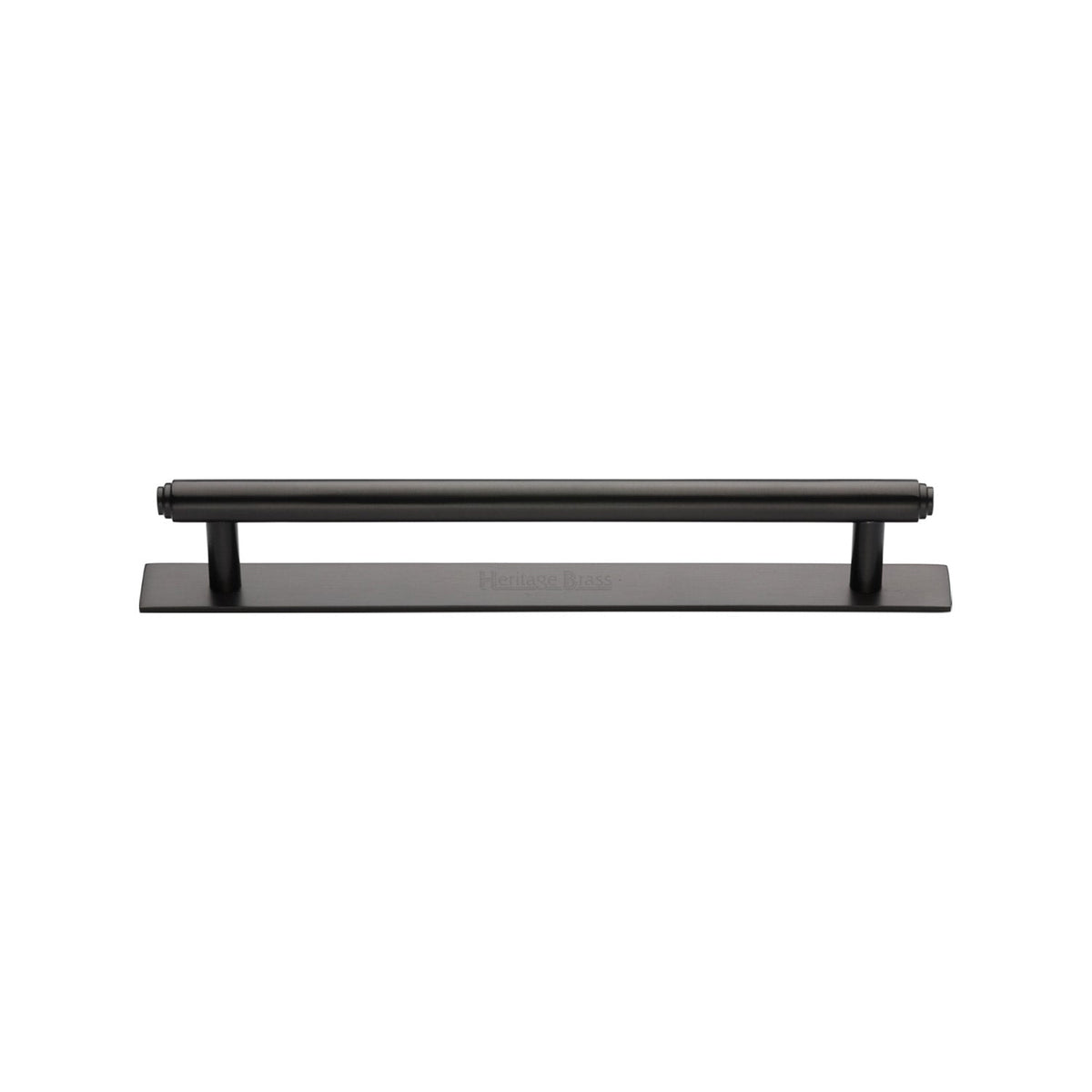 Step Cabinet Pull Handle with Plate by M Marcus - Heritage Brass