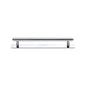 Step Cabinet Pull Handle with Plate by M Marcus - Heritage Brass