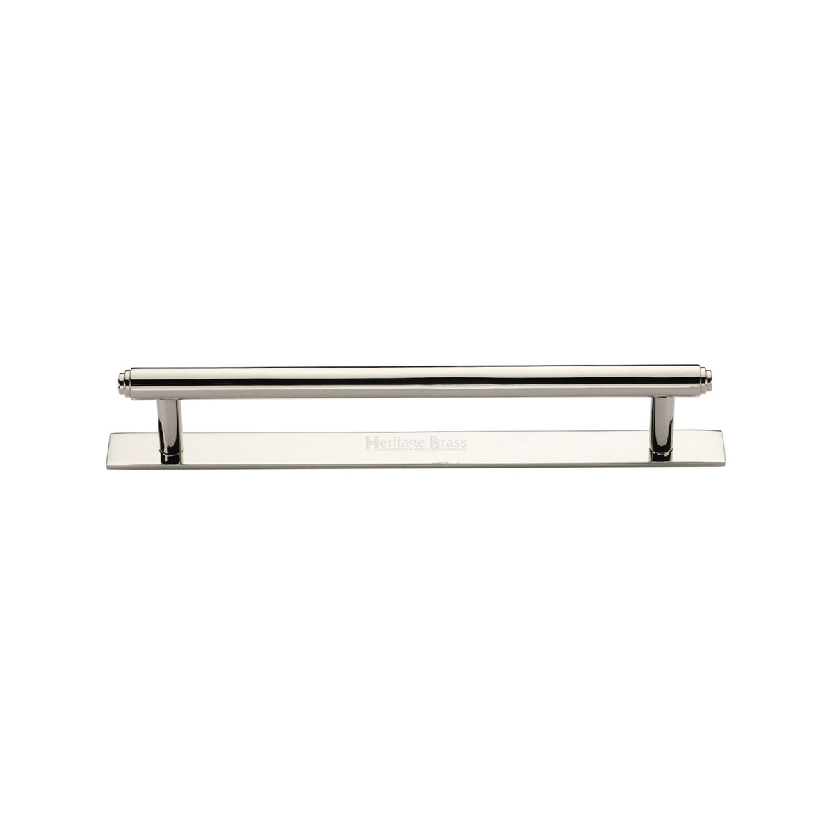 Step Cabinet Pull Handle with Plate by M Marcus - Heritage Brass