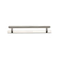 Step Cabinet Pull Handle with Plate by M Marcus - Heritage Brass