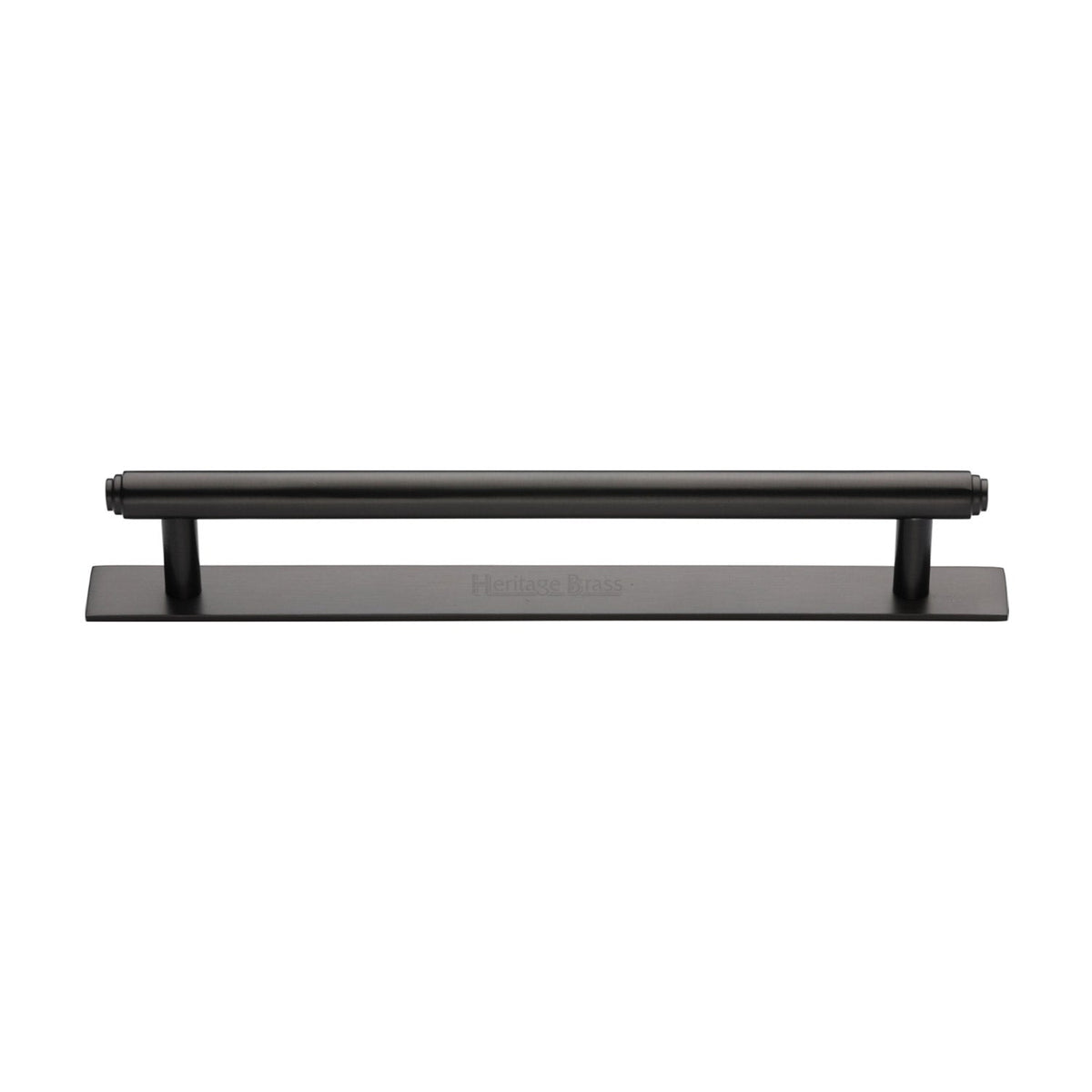 Step Cabinet Pull Handle with Plate by M Marcus - Heritage Brass